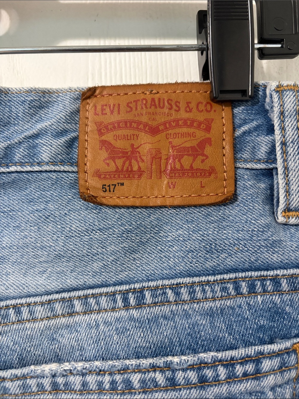 Vintage Orange Tab Levi's Women’s 517 Light Blue Bootcut Jeans Size 29 - Picture 4 of 11